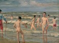 Bader 1900 Max Liebermann Deutscher Impressionismus Kinder